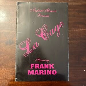 “La Cage” Brochure / Playbill - from old Riviera Hotel/Casino